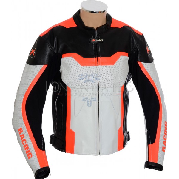 RTX Neon Red Arbiter Sports CE Biker Jacket
